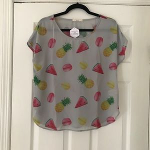 NWT Summer Print Blouse